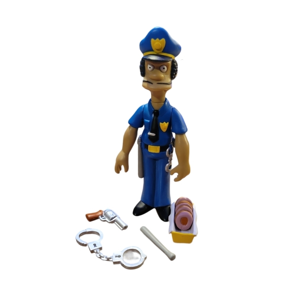 The Simpsons Officer Lou Action Figure Playmates Toys Voice Activation Vintage - Picture 1 of 3
